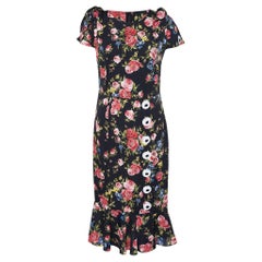 Dolce
Gabbana Black Floral Printed Silk Midi Dress M Dolce
Gabbana Black Floral Printed Silk Midi Dress M