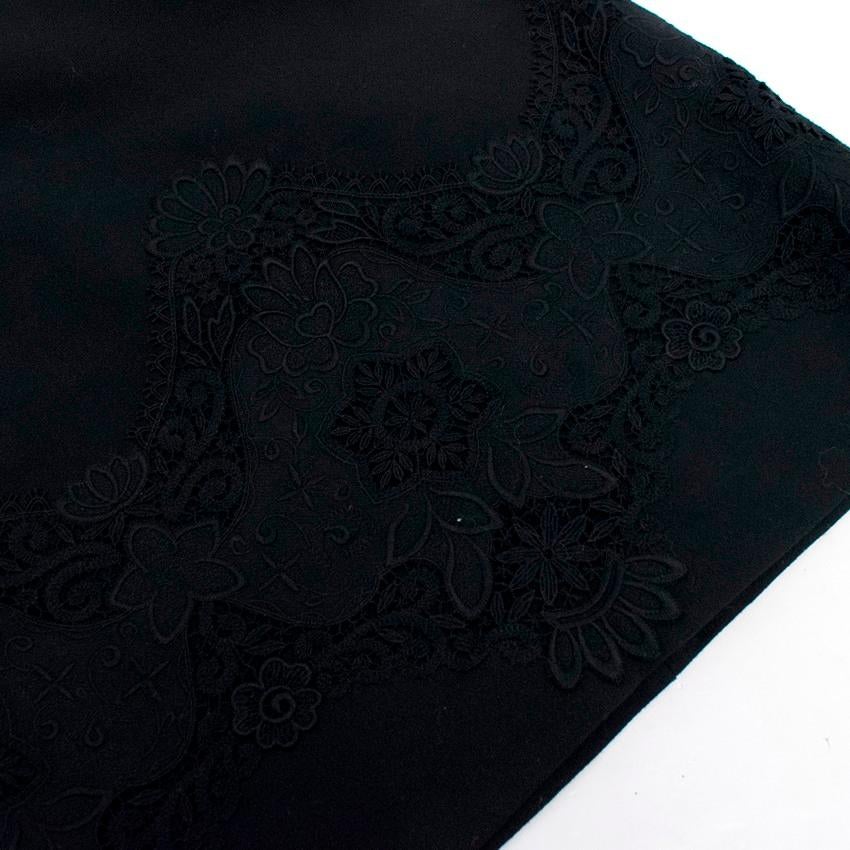 Dolce & Gabbana Black Floral Shift Dress Size M 4