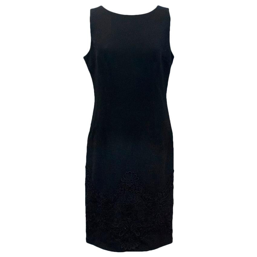Dolce & Gabbana Black Floral Shift Dress Size M