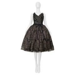 Dolce & Gabbana Black & Gold Lace Party Dress 2012