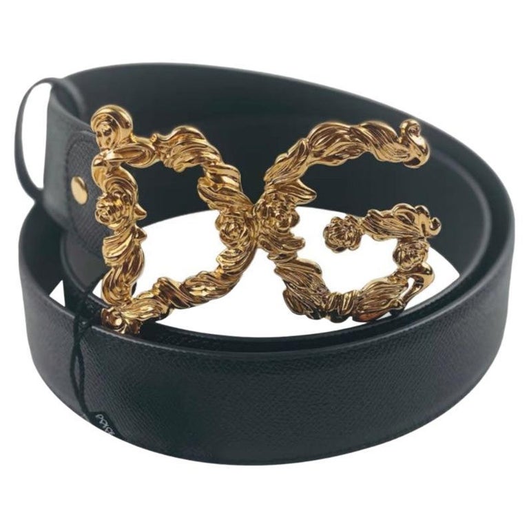 Calfskin Belt With Dg Logo by Dolce & Gabbana in 2023
