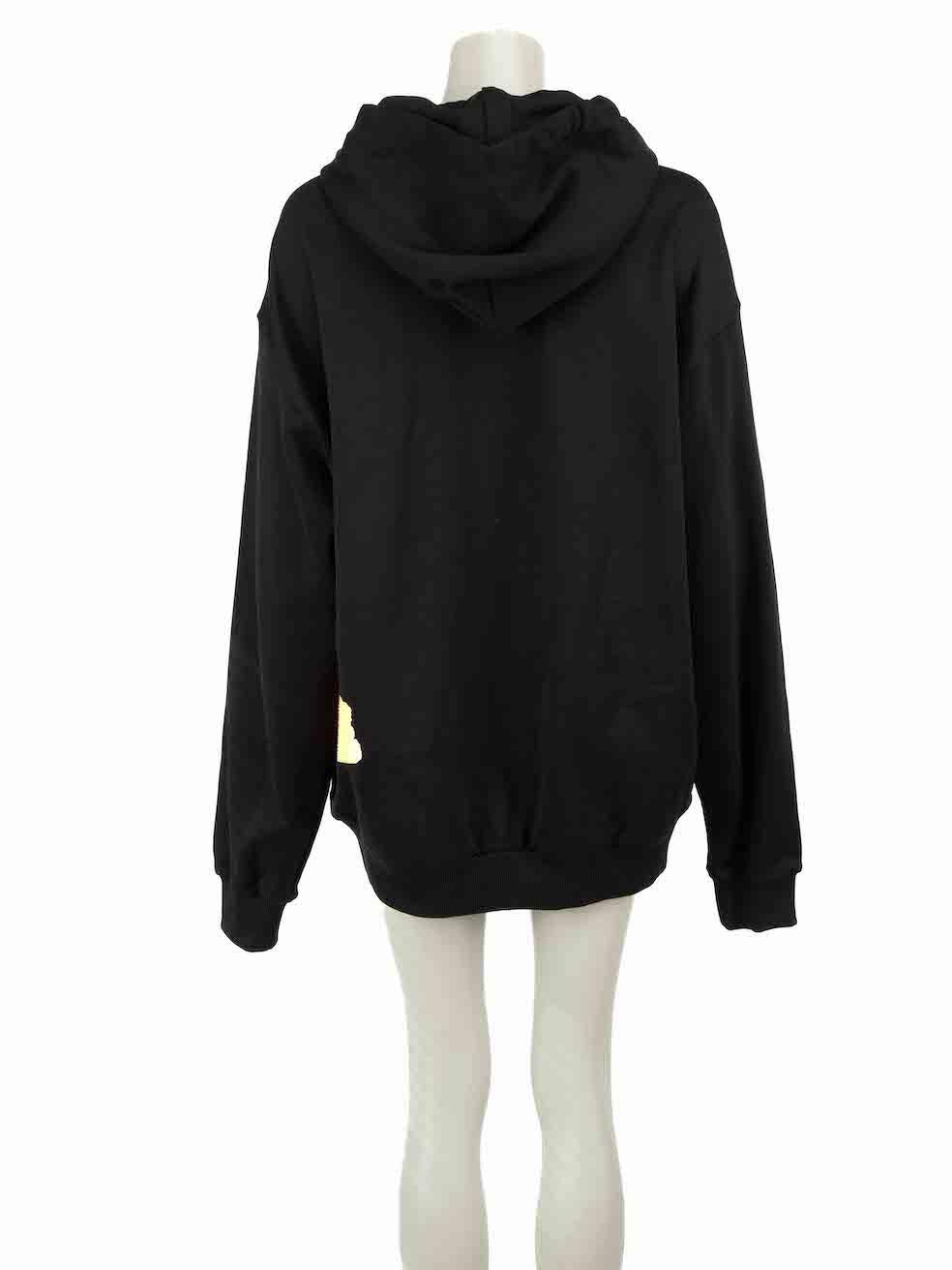 Dolce & Gabbana Black Gold Realta Parallela Graphic Hoodie Size M In New Condition For Sale In London, GB