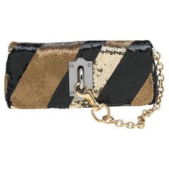 Dolce & Gabbana Black/Gold Sequin Clutch