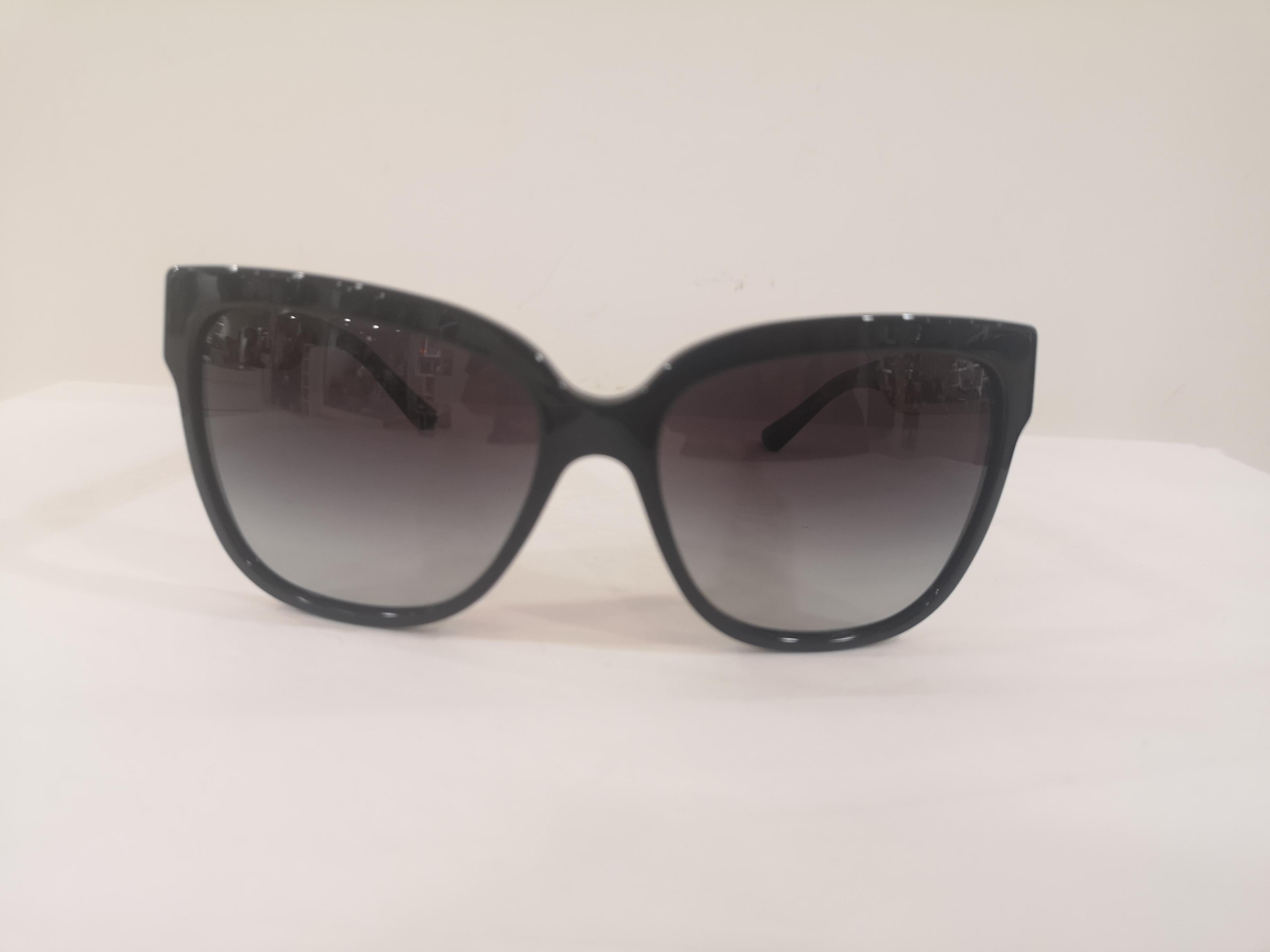 Dolce & Gabbana black gold sunglasses NWOT For Sale 3