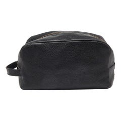Dolce & Gabbana - Marsupio con zip in pelle martellata nera