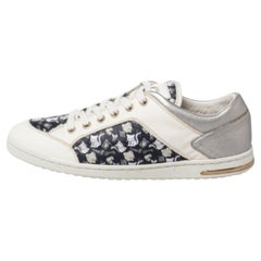 Dolce & Gabbana Black/Grey Leather Low Top Sneakers Size 40