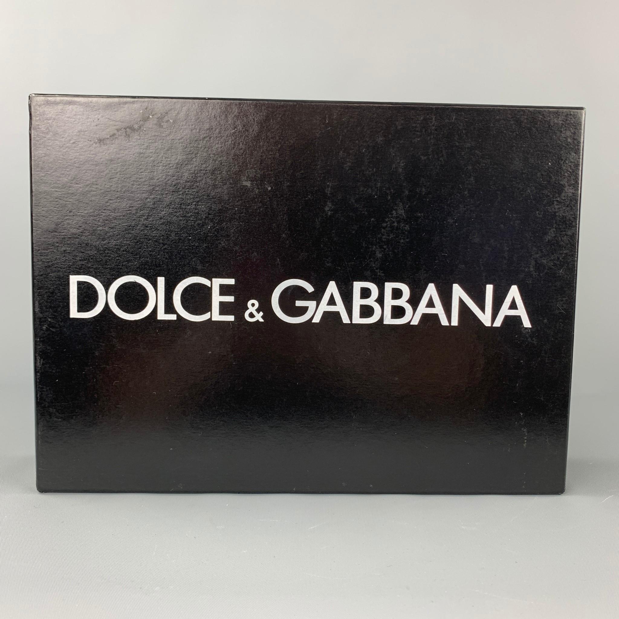 DOLCE & GABBANA Black Knitted Sequined Wool Blend Hood Scarf Hat 3