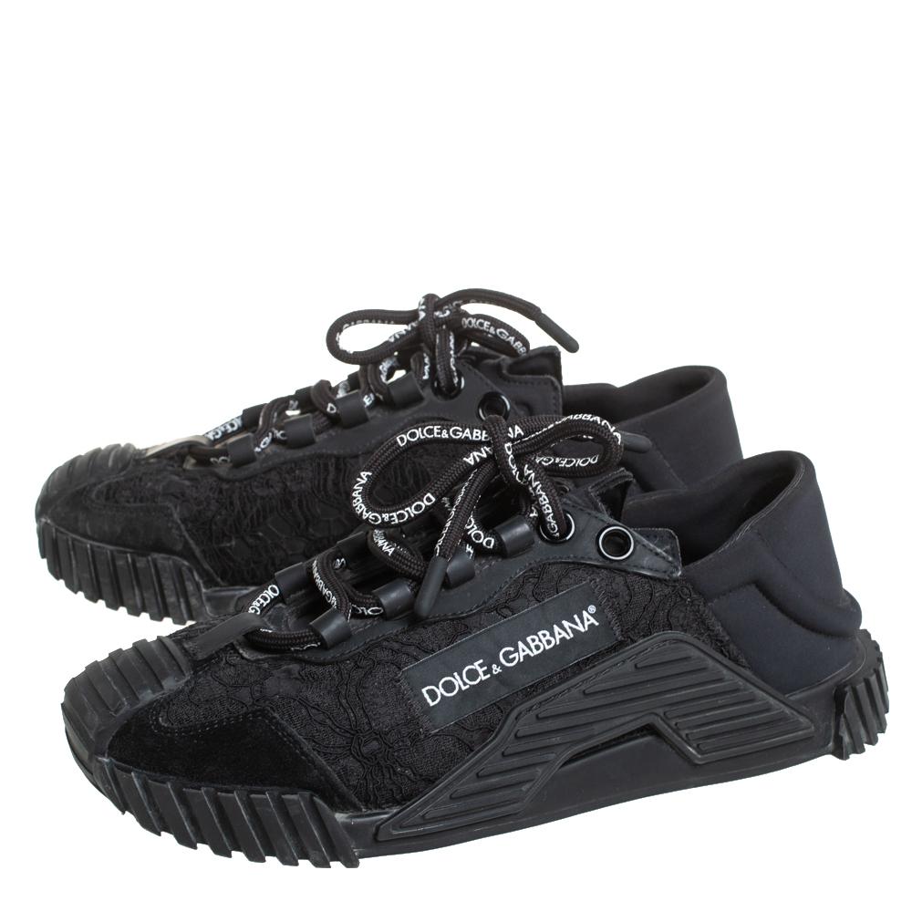 dolce and gabbana black sneakers