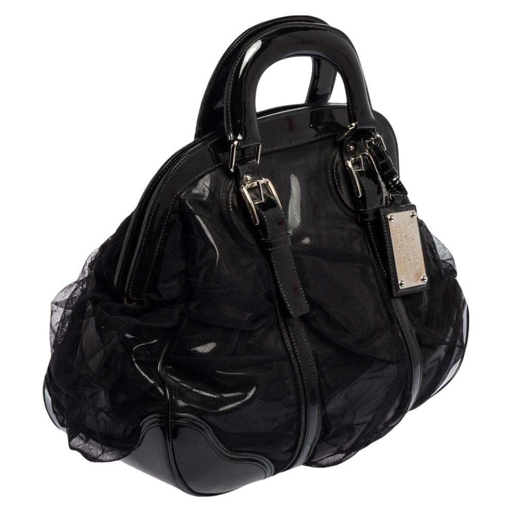 d&g patent leather handbag