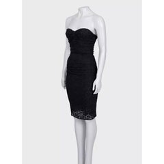 Dolce & Gabbana Black Lace Bodycon Dress - Size XXS (IT36)