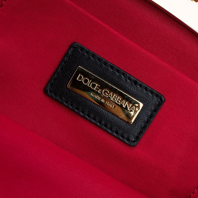 Dolce & Gabbana Black Lace Bow Evening Bag 7