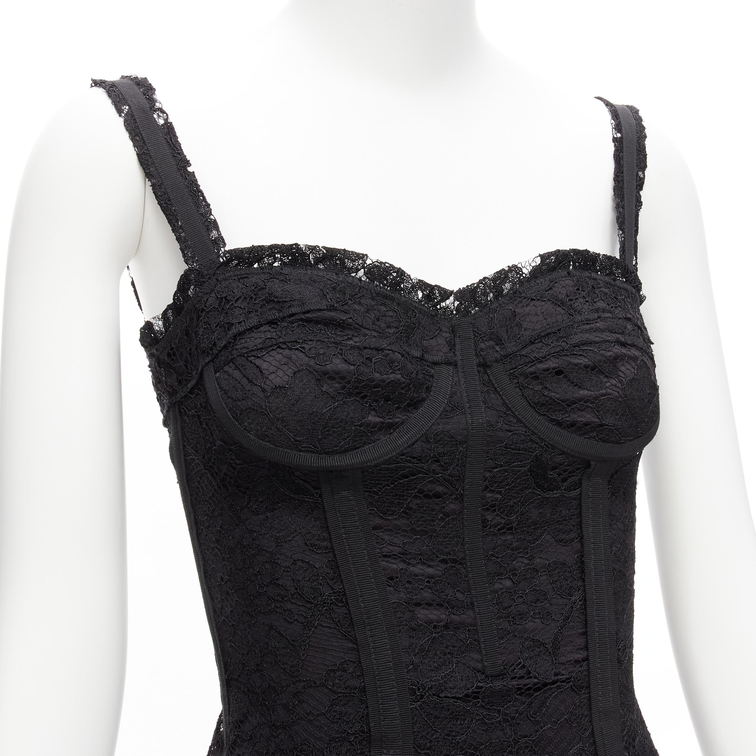 DOLCE GABBANA black lace bustier corset exposed boning cocktail dress IT36 XXS
Reference: TGAS/D00342
Brand: Dolce Gabbana
Designer: Domenico Dolce and Stefano Gabbana
Material: Viscose, Blend
Color: Black
Pattern: Lace
Closure: Zip
Lining: Black