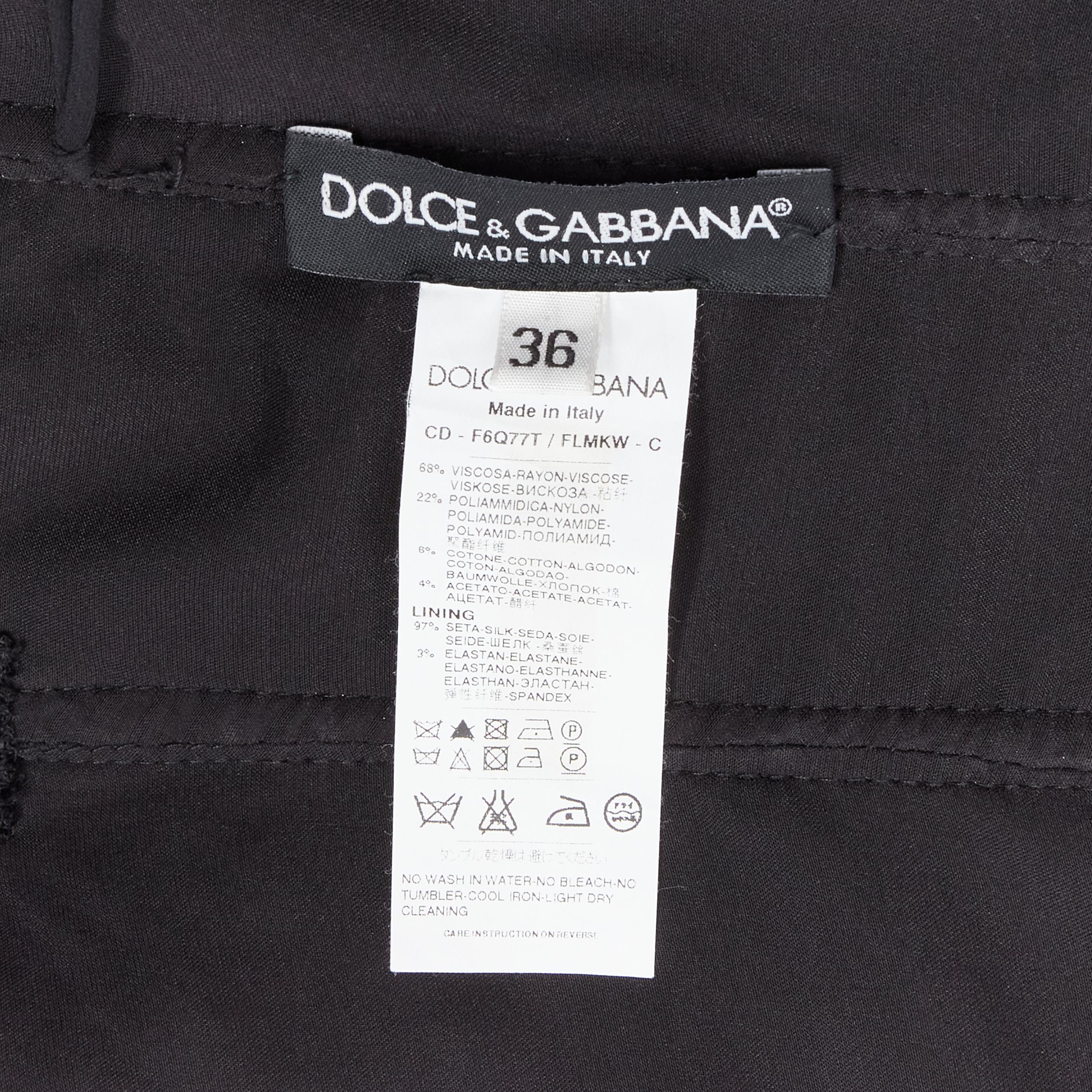 DOLCE GABBANA corpiño de encaje negro corsé deshuesado a la vista vestido de cóctel IT36 XXS en venta 4