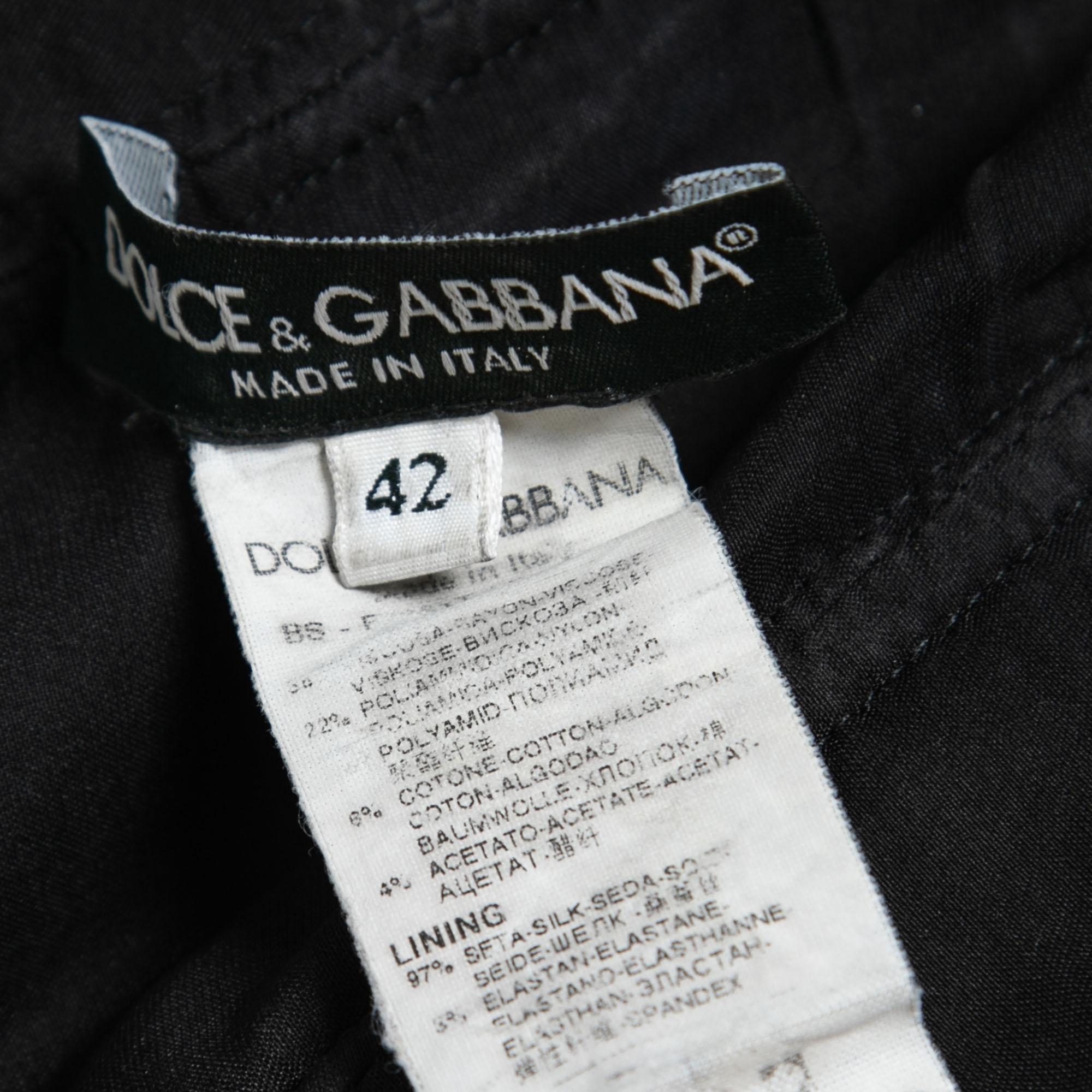 Dolce & Gabbana Black Lace Corset Top M In Good Condition In Dubai, Al Qouz 2
