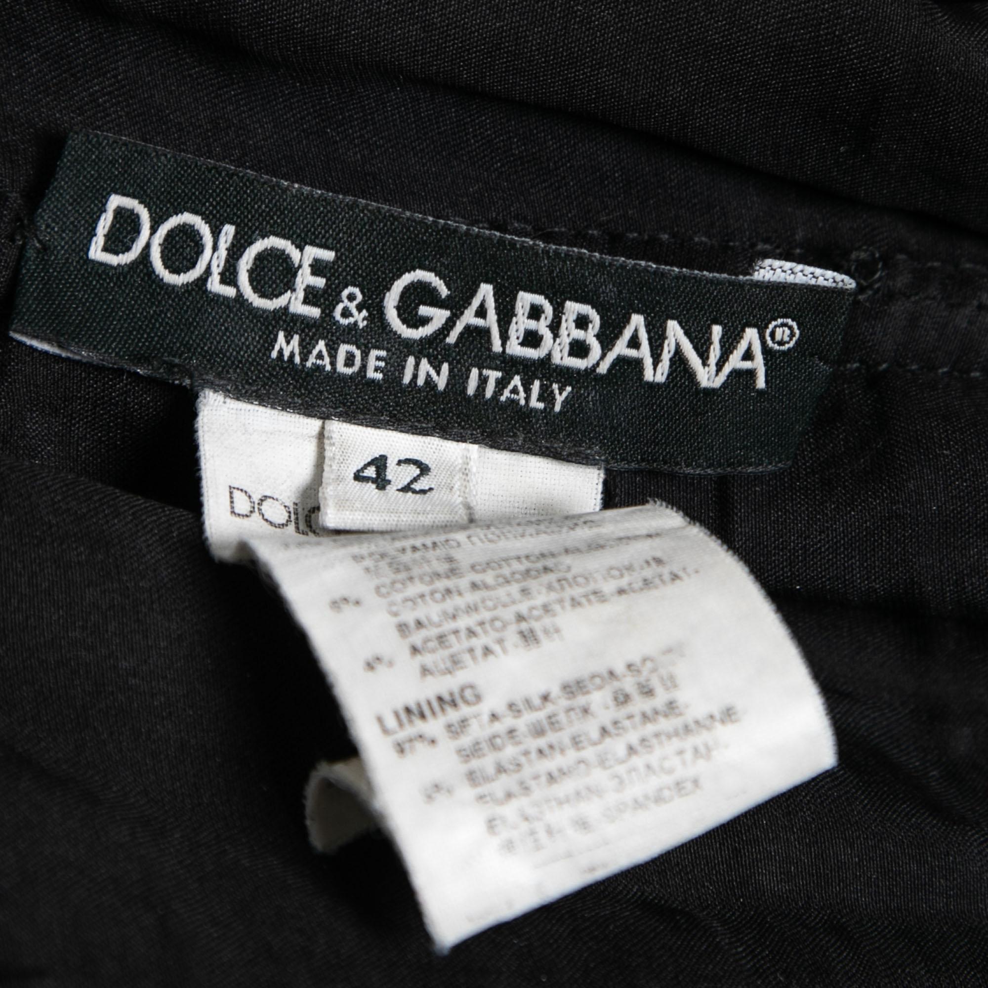 Women's Dolce & Gabbana Black Lace Corset Top M