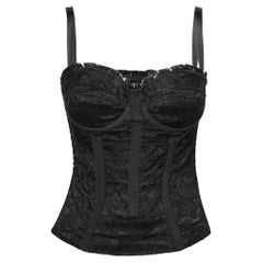 Dolce & Gabbana Black Lace Corset Top M