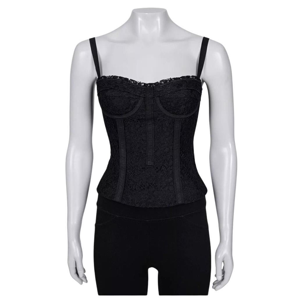 Dolce & Gabbana - Top in pizzo nero - Taglia XS / IT38