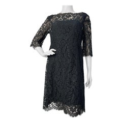 Dolce & Gabbana Black Lace Dress Classic Design - Sz. 42