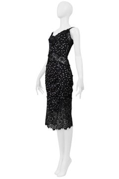 Dolce & Gabbana Black Lace Dress With Star Print 2011