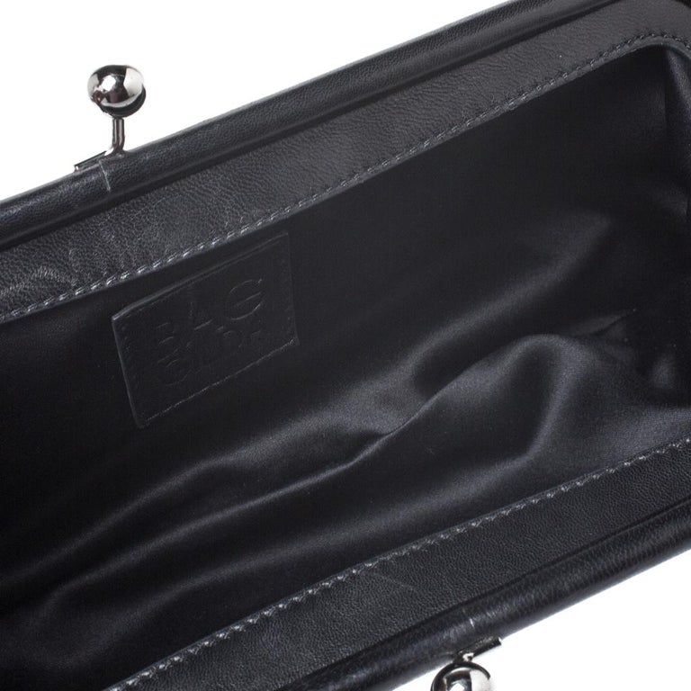 Dolce and Gabbana Black Lace Kiss Lock Clutch at 1stDibs | black lace ...