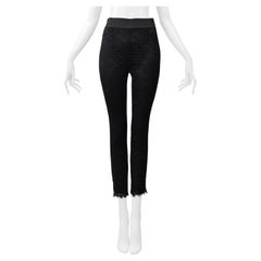 Dolce & Gabbana Black Lace Leggings With Stretch