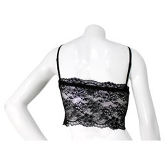 Dolce & Gabbana Black Lace Longline Bralette