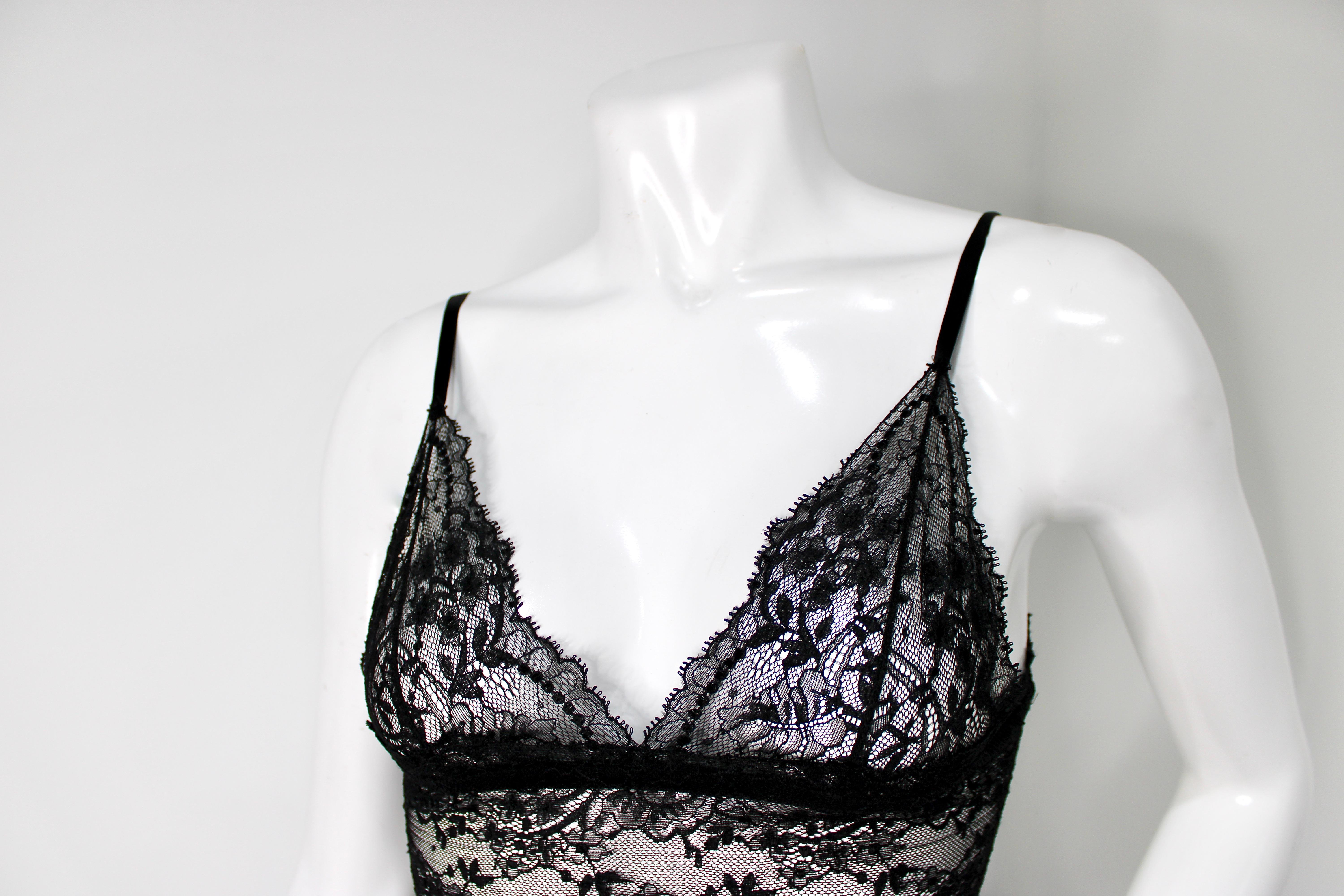 De las mujeres Bralette largo de encaje negro Dolce & Gabbana en venta