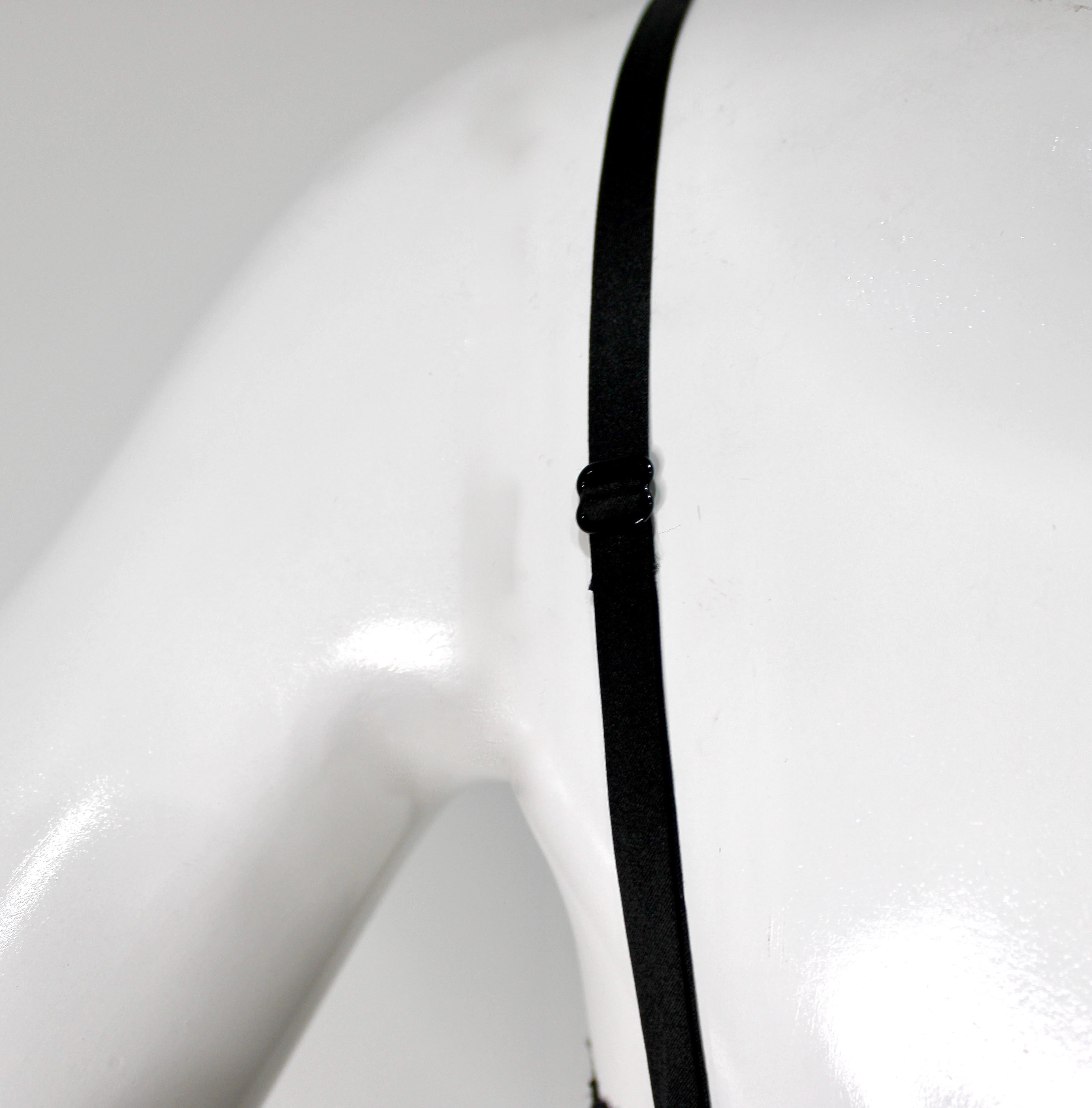 Bralette largo de encaje negro Dolce & Gabbana en venta 2