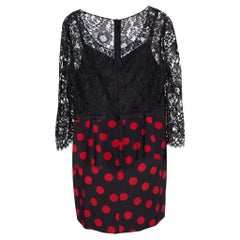 Dolce
Gabbana Black Lace
Polka Dot Printed Silk Midi Dress L Dolce
Gabbana Black Lace
Polka Dot Printed Silk Midi Dress L