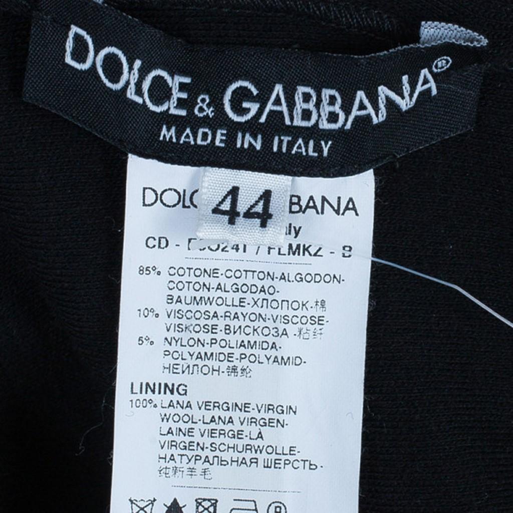 Dolce & Gabbana Black Lace Shift Dress M 3