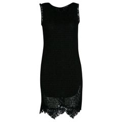 Dolce & Gabbana Black Lace Sleeveless Dress M