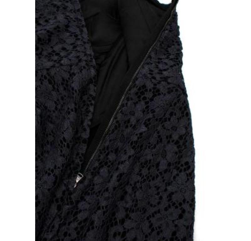 Dolce & Gabbana Black Lace Strapless Mini Dress For Sale 1