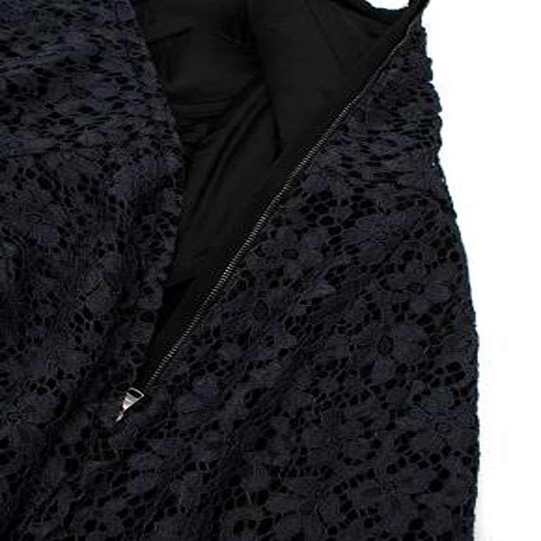 Dolce & Gabbana Black Lace Strapless Mini Dress For Sale 1