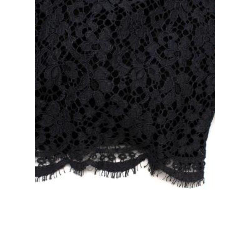 Dolce & Gabbana Black Lace Strapless Mini Dress For Sale 2