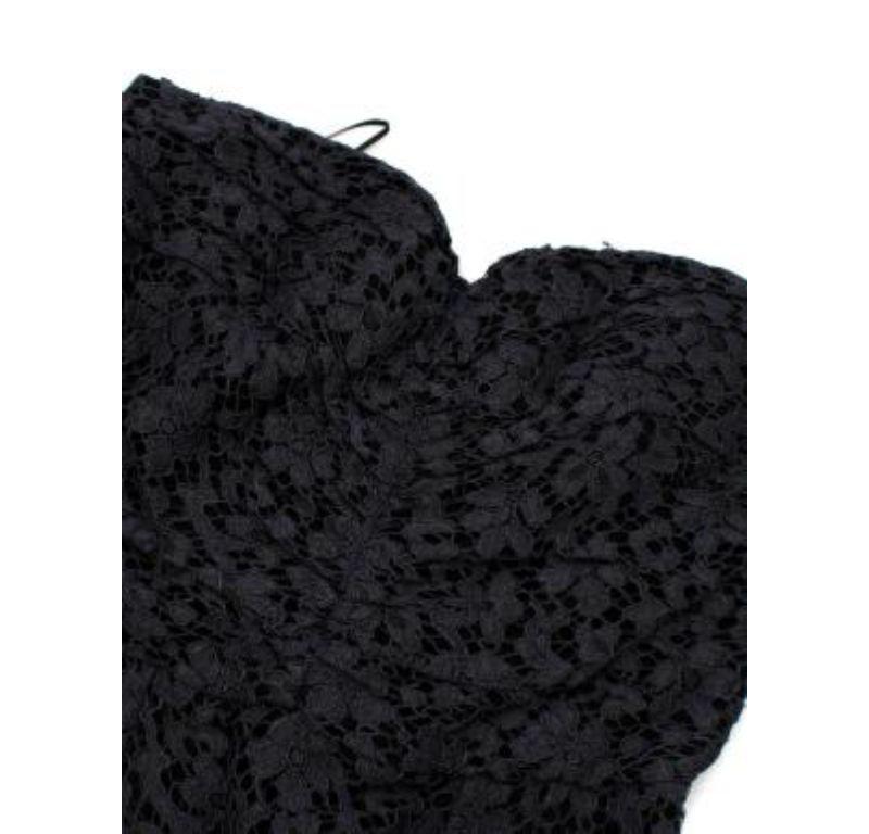 Dolce & Gabbana Black Lace Strapless Mini Dress For Sale 3