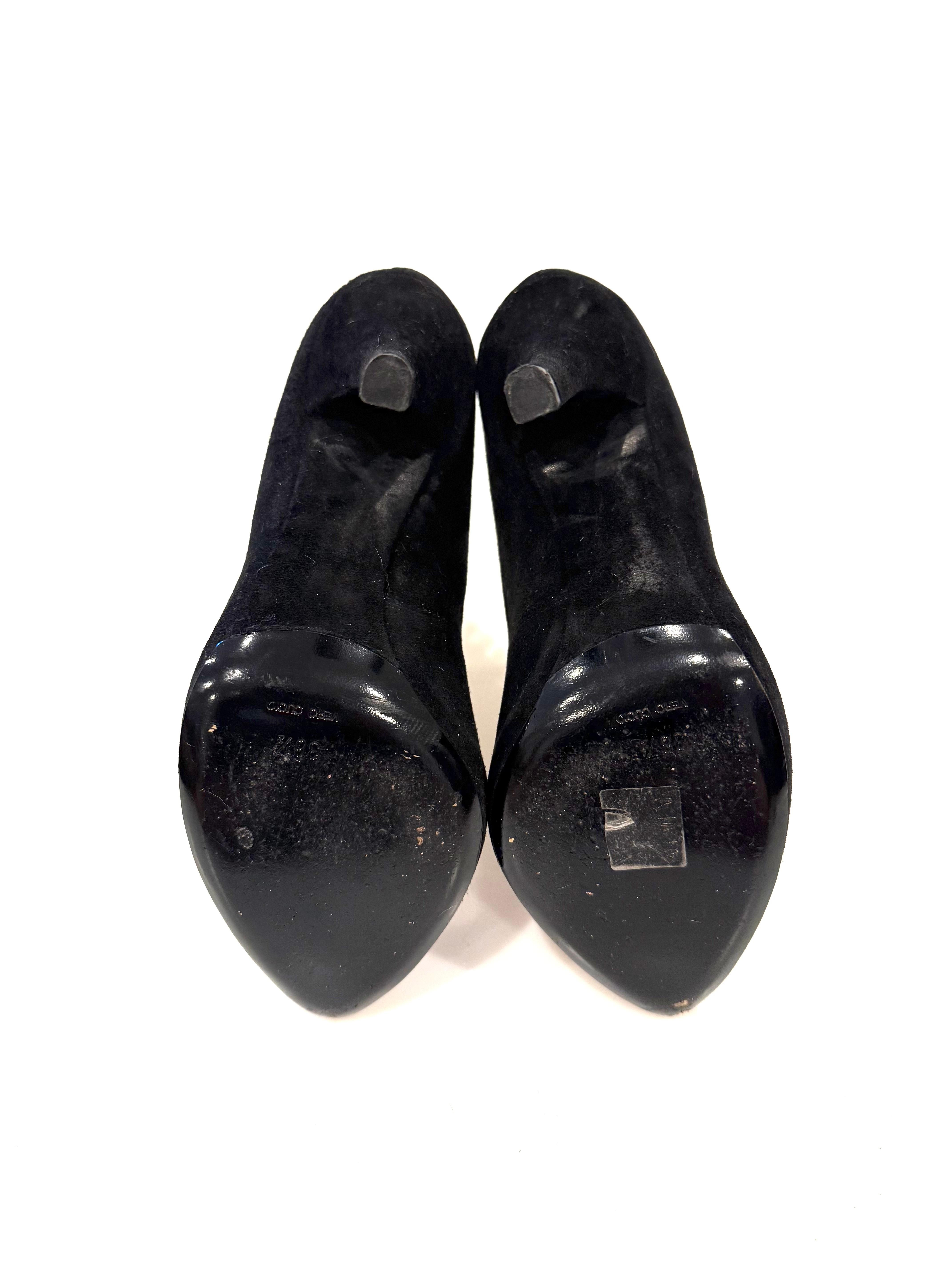 Dolce & Gabbana Black Lace & Suede Ankle Booties — Fall/Winter 2011  Size 38.5 For Sale 8