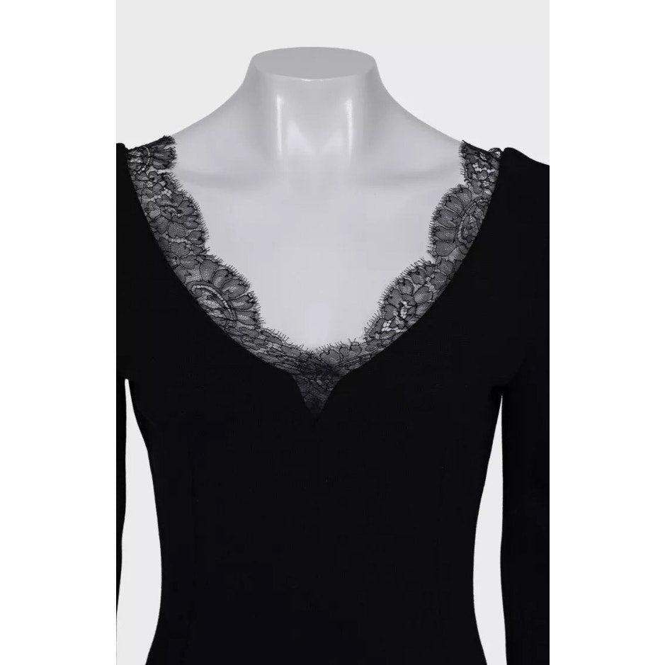 Dolce & Gabbana - Vestito aderente in pizzo nero - IT44 / L Pre-owned In condizioni ottime in vendita a Krakow, PL