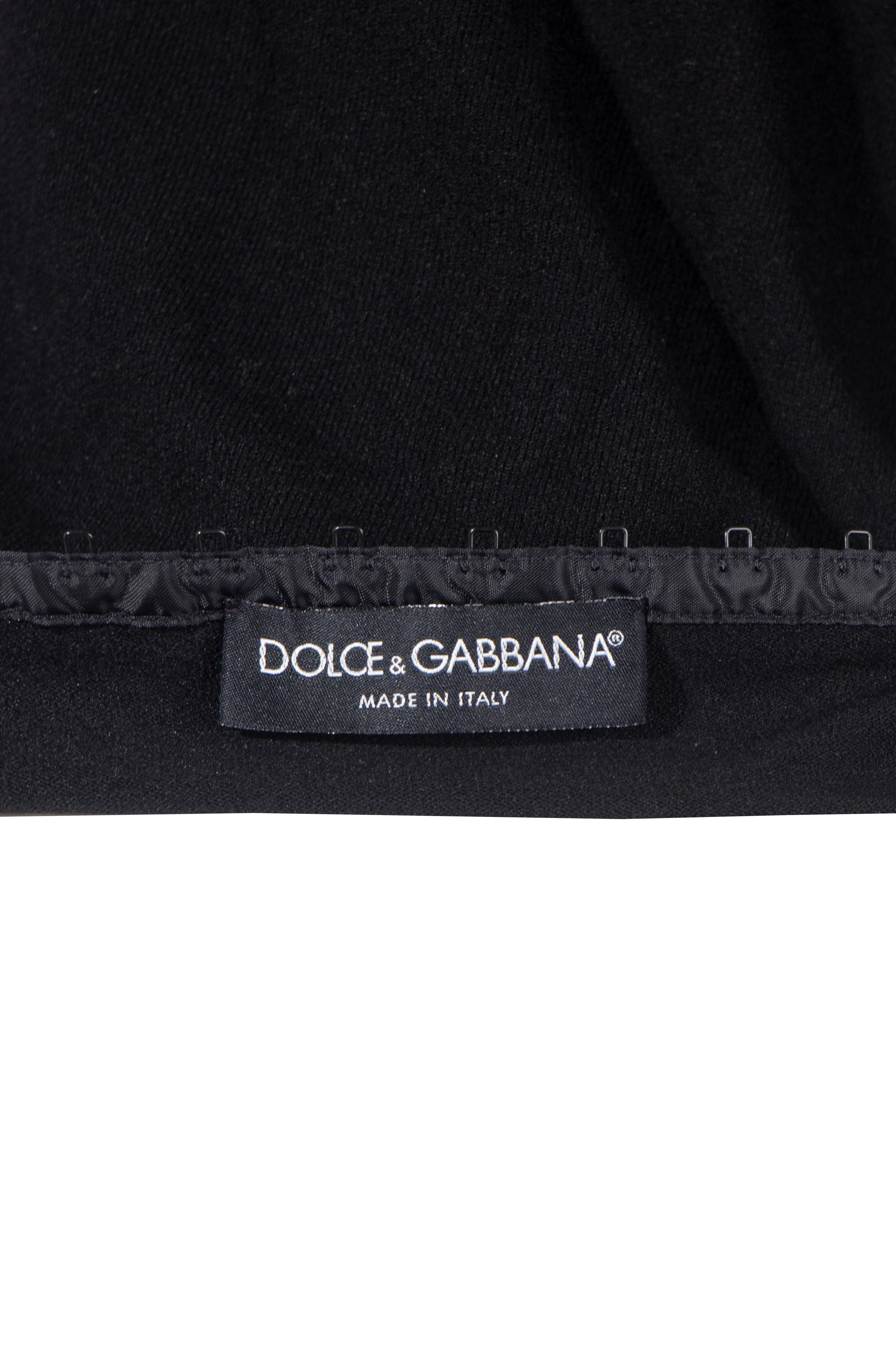 Dolce & Gabbana black lace up top, fw 2003 For Sale 7