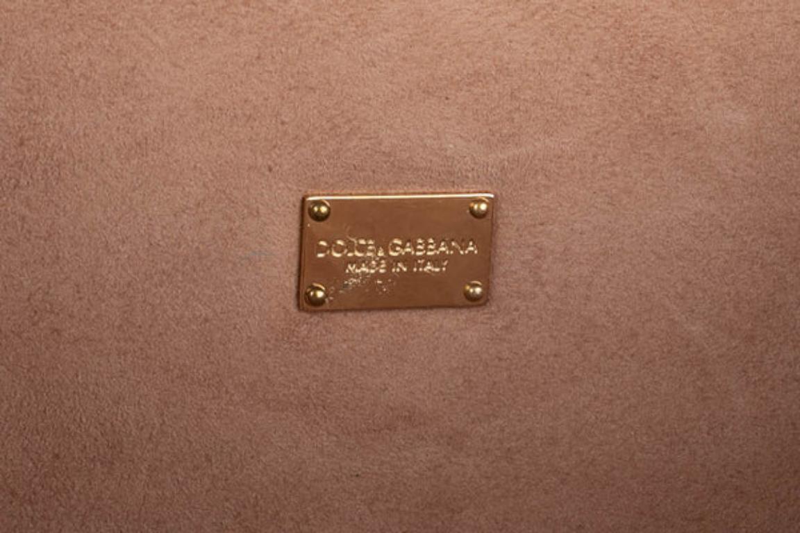 Dolce & Gabbana Black Lamb Leather Briefcase Bag For Sale 7