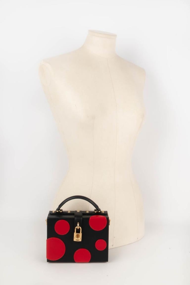 Dolce & Gabbana Black Lamb Leather Briefcase Bag In Excellent Condition For Sale In SAINT-OUEN-SUR-SEINE, FR