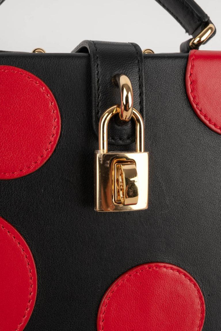 Dolce & Gabbana Black Lamb Leather Briefcase Bag For Sale 3