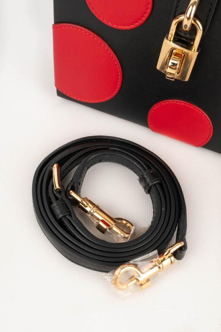 Dolce & Gabbana Black Lamb Leather Briefcase Bag For Sale 4