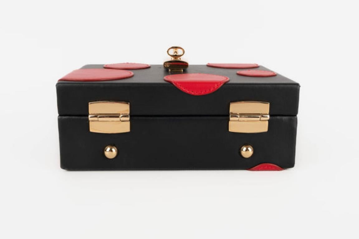 Dolce & Gabbana Black Lamb Leather Briefcase Bag For Sale 5