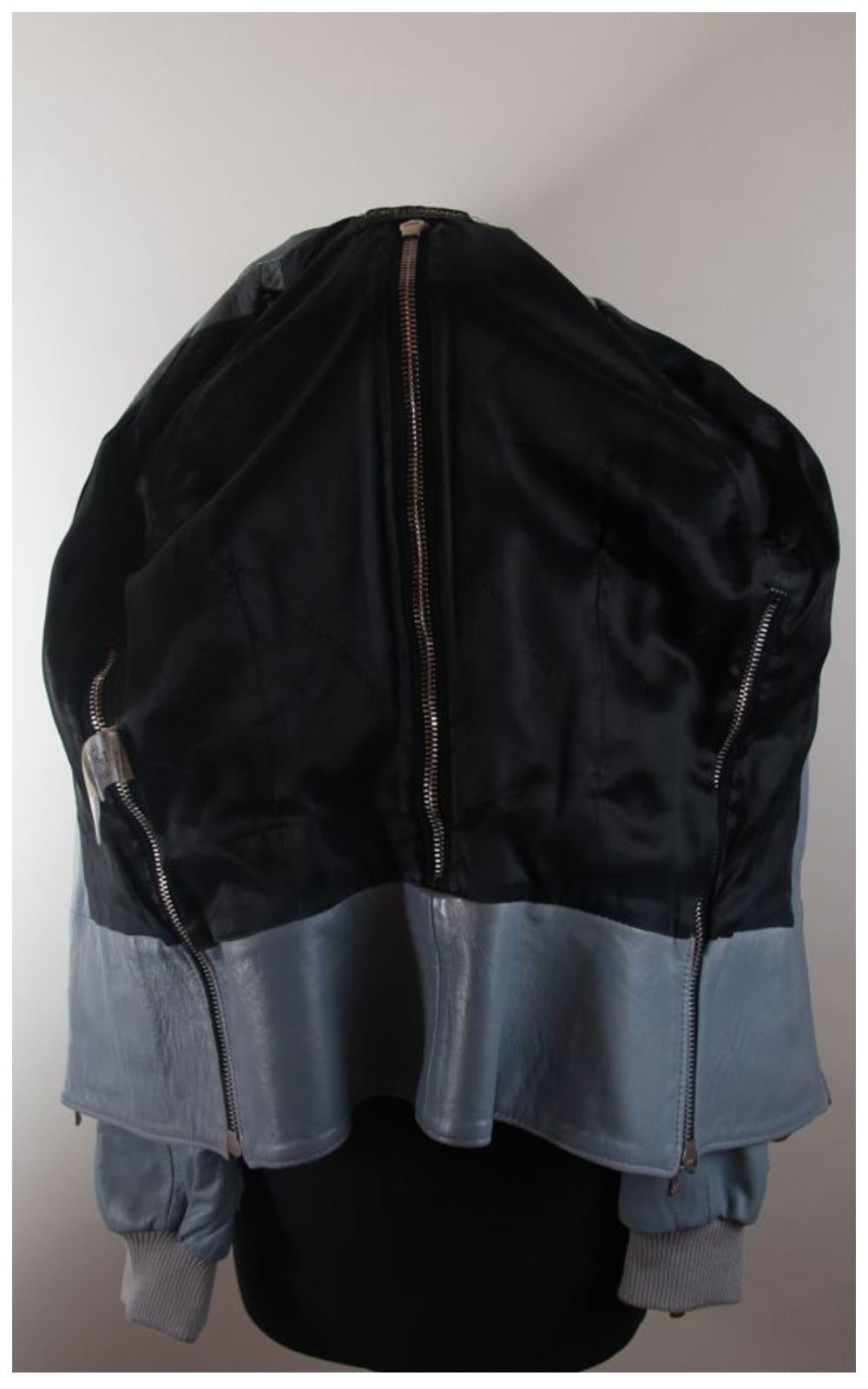 Dolce & Gabbana black leather bondage jacket Spring / Summer 2003 For Sale 3
