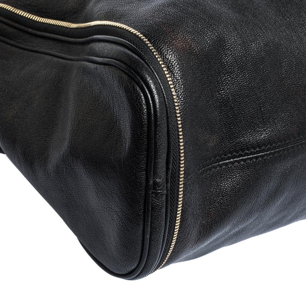 Dolce & Gabbana Black Leather Boston Bag 4