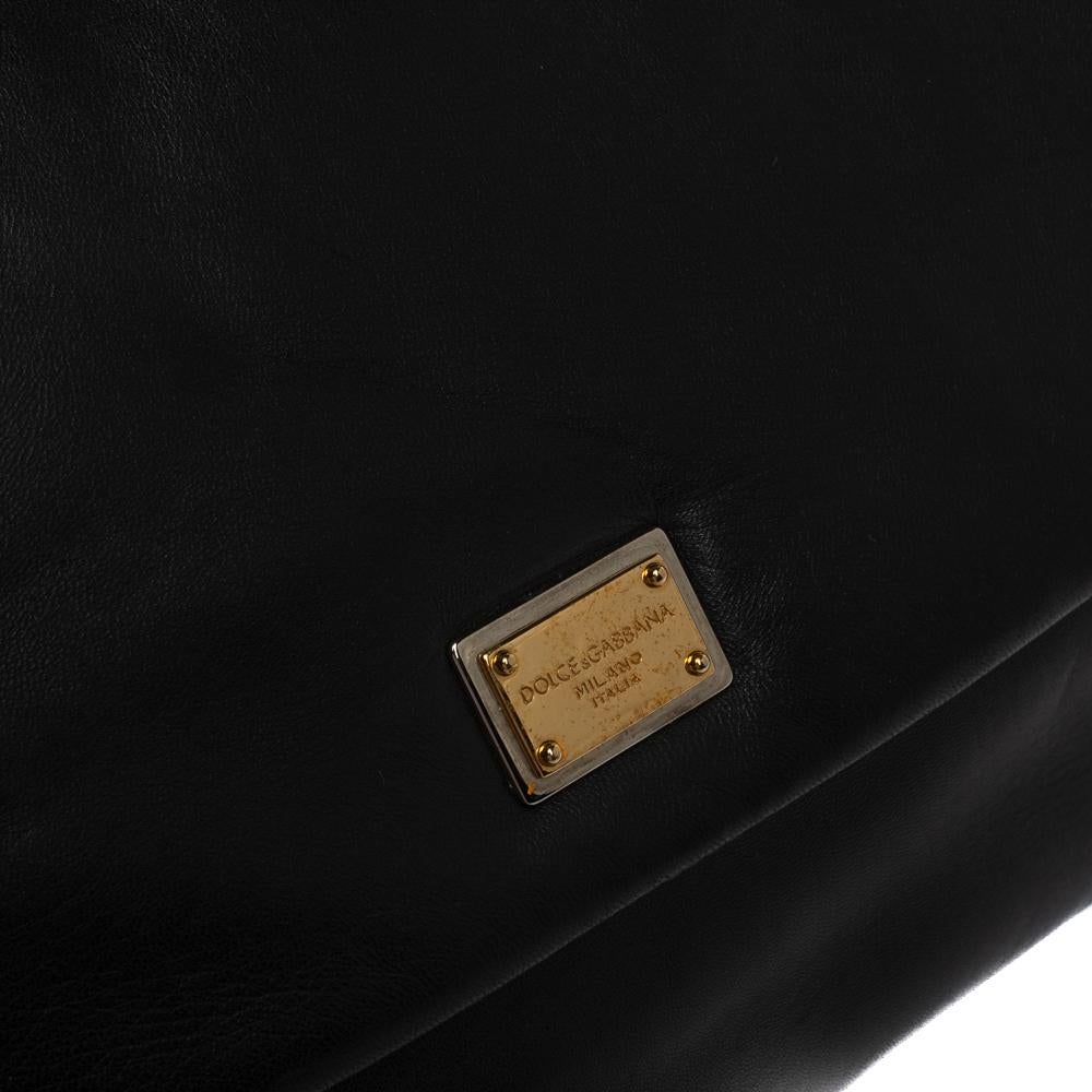 Dolce & Gabbana Black Leather Chain Shoulder Bags 7