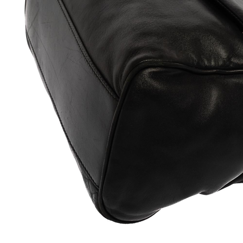 Dolce & Gabbana Black Leather Chain Shoulder Bags 3
