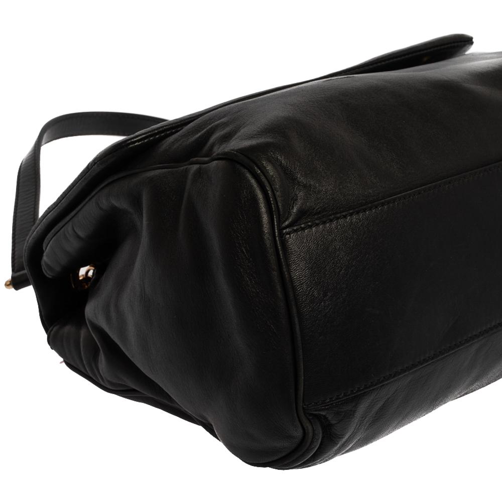 Dolce & Gabbana Black Leather Chain Shoulder Bags 5