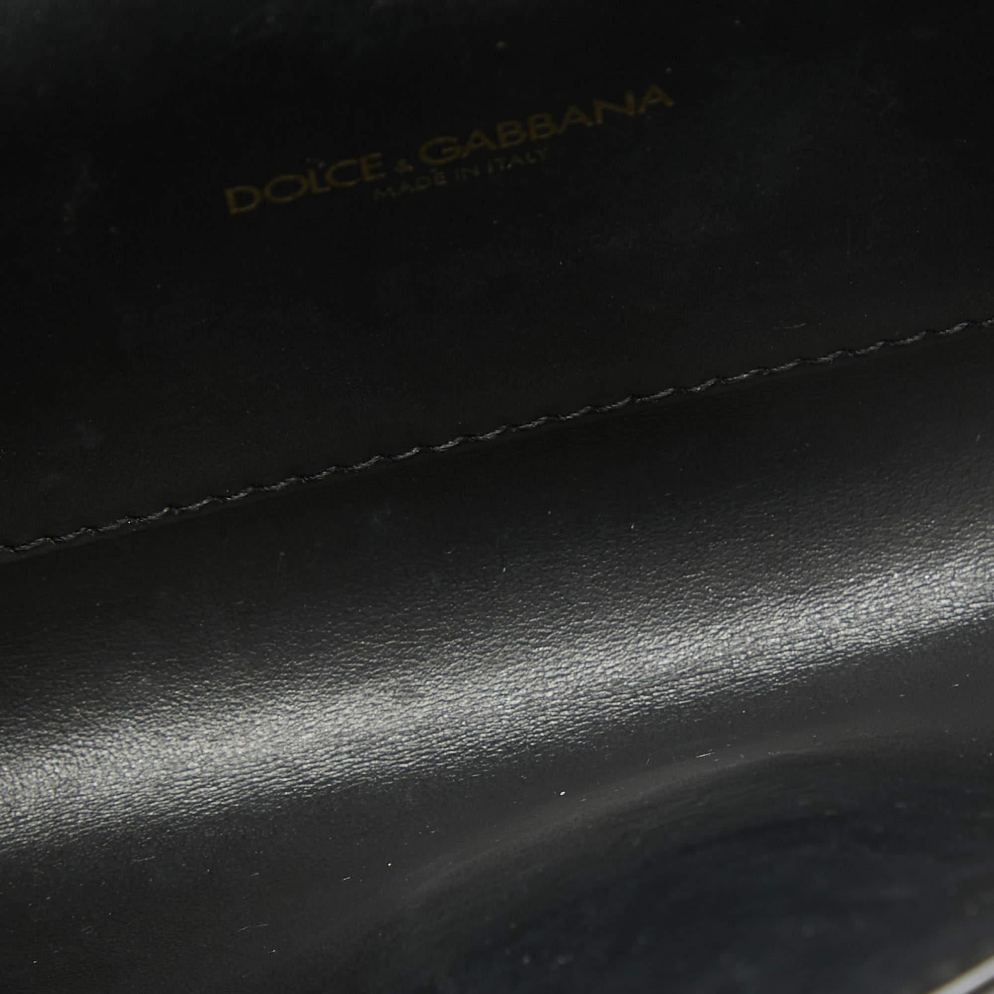 Dolce & Gabbana Black Leather Devotion Belt Bag For Sale 5