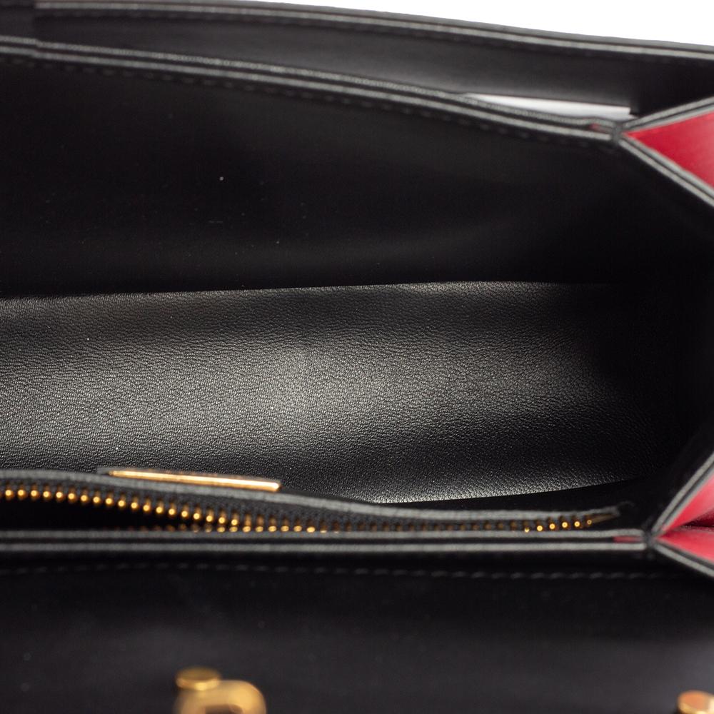 Dolce & Gabbana Black Leather DG Amore Top Handle Bag 5
